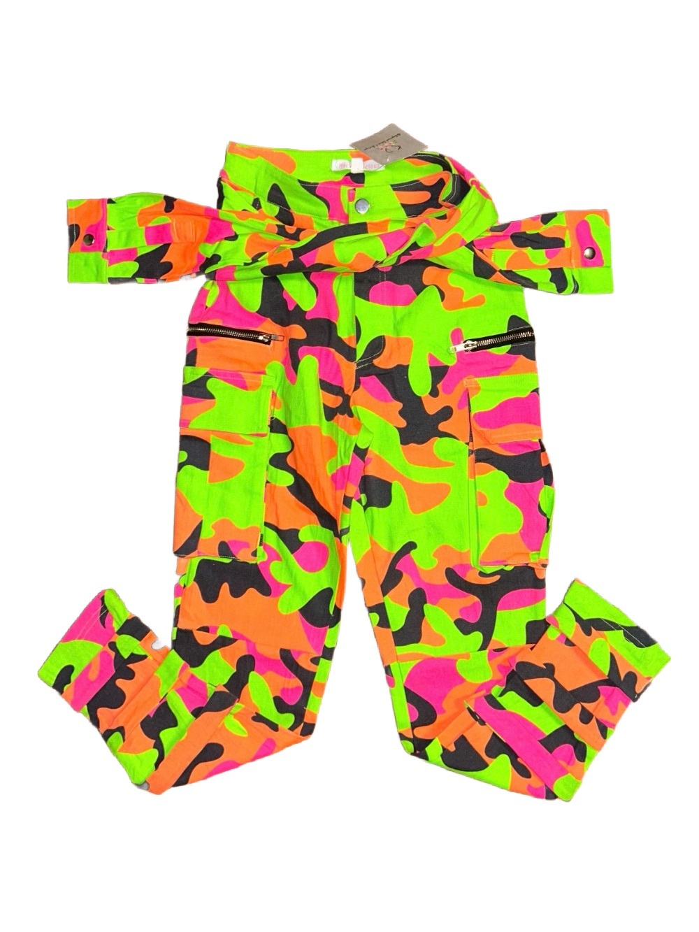 Hot & Delicious • Small • Women’s • Neon (Pink/Green/Orange) • Camo Pants •New